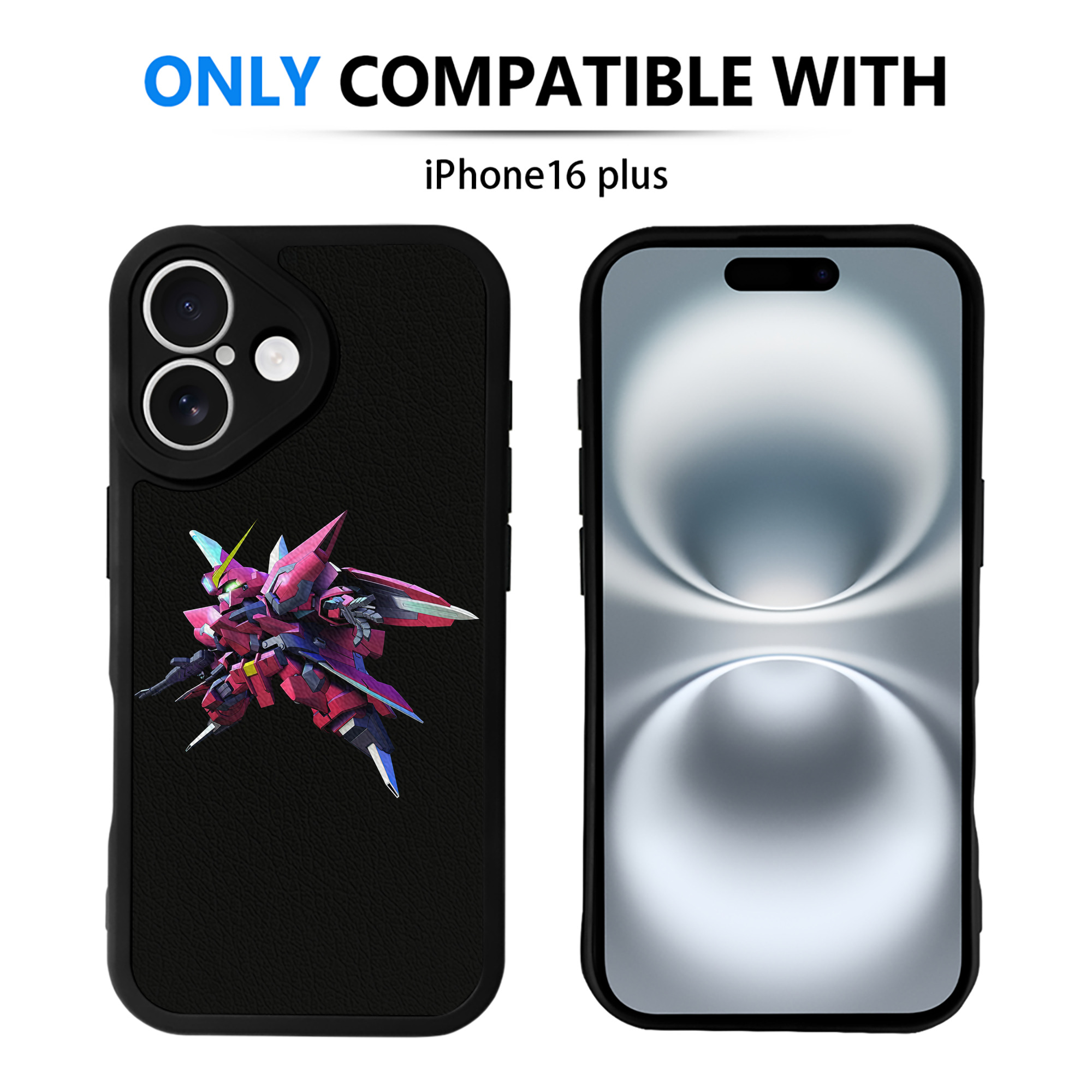 （画像用） 機動戦士ガンダム Mobile Suit Gundam 【iPhone 16シリーズ対応】シリコンスマホケース（レザー調） 材質：シリコン